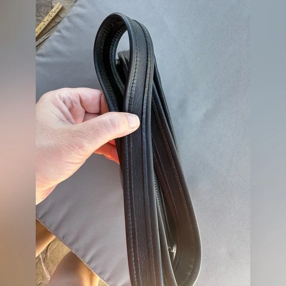 Vintage COACH 9168 Black Leather Crossbody Bag Made in USA 1990 Classic - Picture 9 of 16